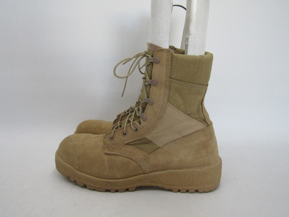 Altama Mens Size 11.5 W Brown Suede Canvas Combat Tactical Military Work Boots